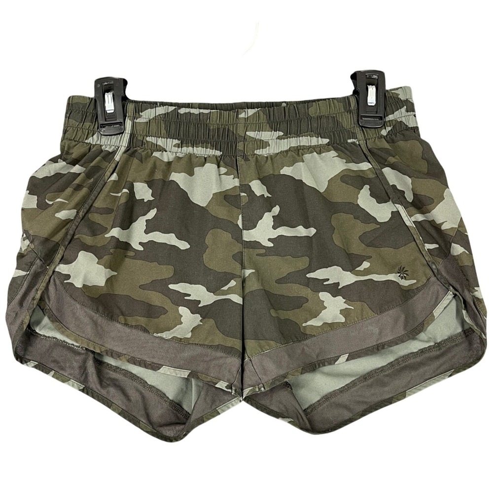 Athleta Mesh Racer Run‎ Short Womens XS 4" Lined Camo Athletic Gym Run Workout
